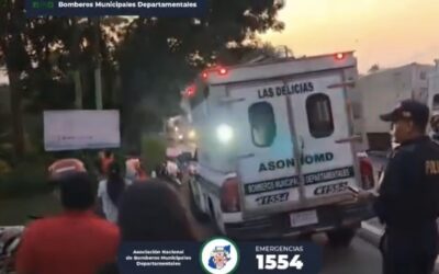 Accidente en la ruta al Pacífico deja a adolescente embarazada con crisis nerviosa