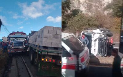 Dos accidentes de tránsito se registran en la ruta Interamericana