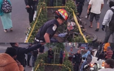 Motorista fallece en accidente frente a estación de bomberos en San José La Máquina