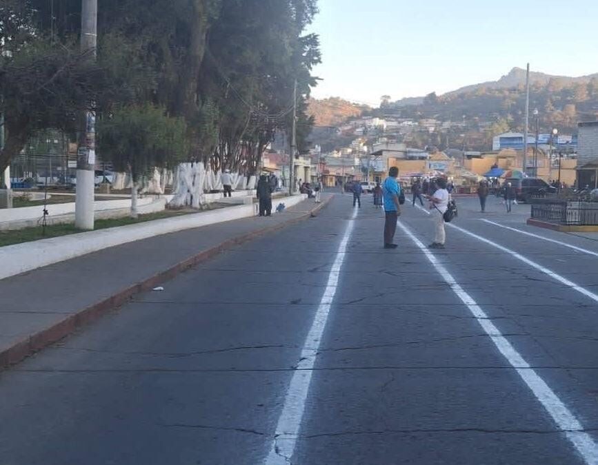 Cierre vehicular en El Calvario por asignación de espacios para ventas del Primer Viernes de Cuaresma