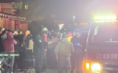 Accidente de tránsito deja dos peatones heridos en Quetzaltenango.