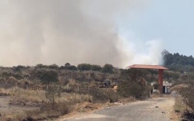 Reportan incendio en botadero municipal de Xela
