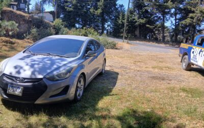 PNC recupera vehículo con reporte de robo en La Esperanza