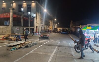 Congestionamiento vehicular en zona 1 por instalación de ventas del Segundo Viernes de Cuaresma