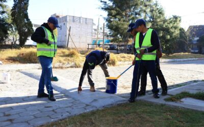 PMTQ continúa organización vial en la colonia Vista Bella de Xela