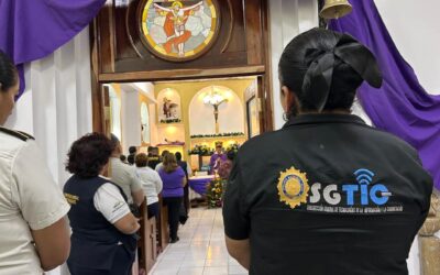 Agentes de PNC participan en Miércoles de Ceniza