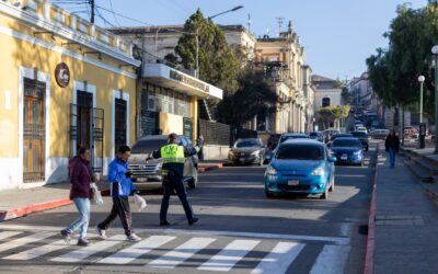Refuerzan campañas para respetar el paso de peatones en Quetzaltenango