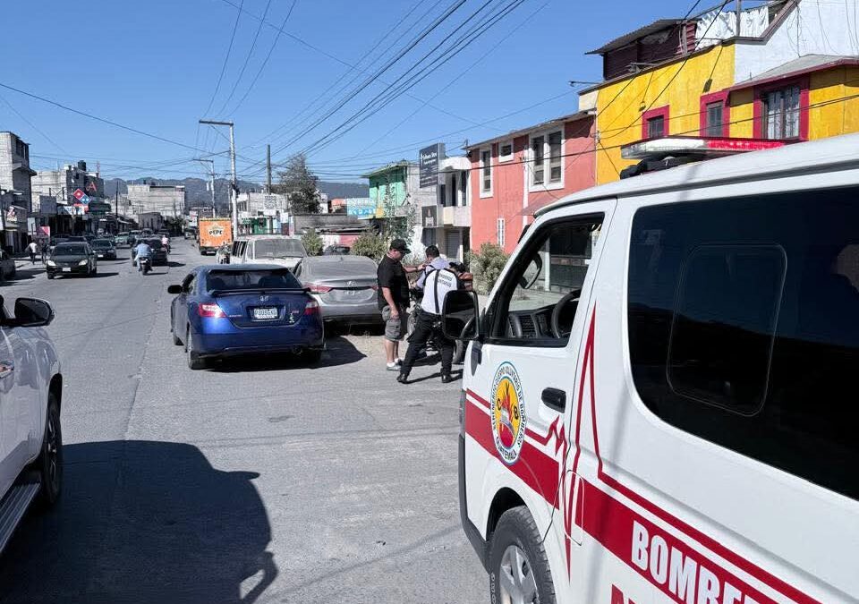 Motorista resulta herido en accidente de tránsito en la zona 10 de Quetzaltenango