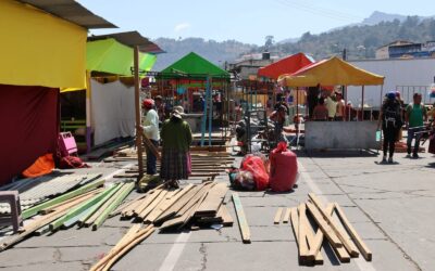 Vendedores se instalan en El Calvario por el Primer Viernes de Cuaresma