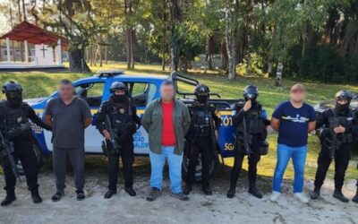 Capturan en Petén a tres extraditables solicitados por Estados Unidos de América por narcotráfico