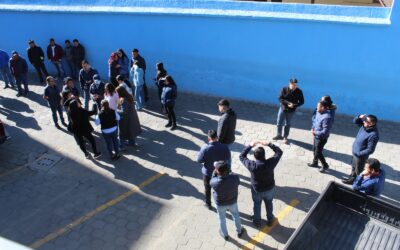 Personal de EMAX participa en simulacro nacional de sismo