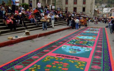 Municipalidad promueve manejo responsable de materiales de alfombras procesionales