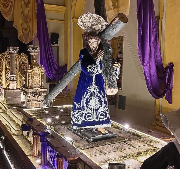 Cortejo procesional hoy en Quetzaltenango