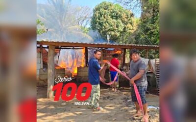 Incendio consume vivienda de condición humilde en San Vicente, Champerico