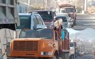 Congestión vehicular en avenida Las Américas por cierre en El Calvario