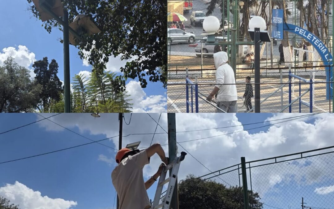 Remozan estructuras del parque El Calvario en zona 1 de Quetzaltenango