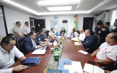 Coordinan plan de seguridad para Semana Santa en playa La Blanca, San Marcos