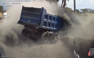 Video muestra cómo camión sin frenos provoca múltiple accidente fatal en autopista Palín-Escuintla