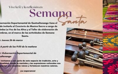 Invitan a taller de alfombras y concierto de música sacra en Quetzaltenango