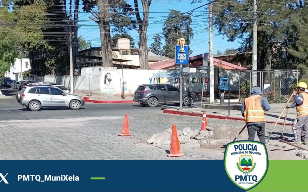 Cierre parcial en la zona 3 de Quetzaltenango