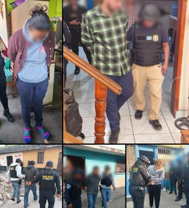MP: Capturan a 13 personas en operativo «Guatemala libre de extorsiones»