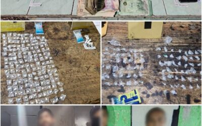 PNC captura a dos personas con droga y dinero en Guatemala y Escuintla