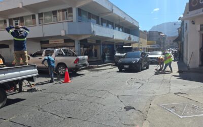 Cierre vial en la 4ª calle, zona 1 de Xela, por trabajos de mejoramiento