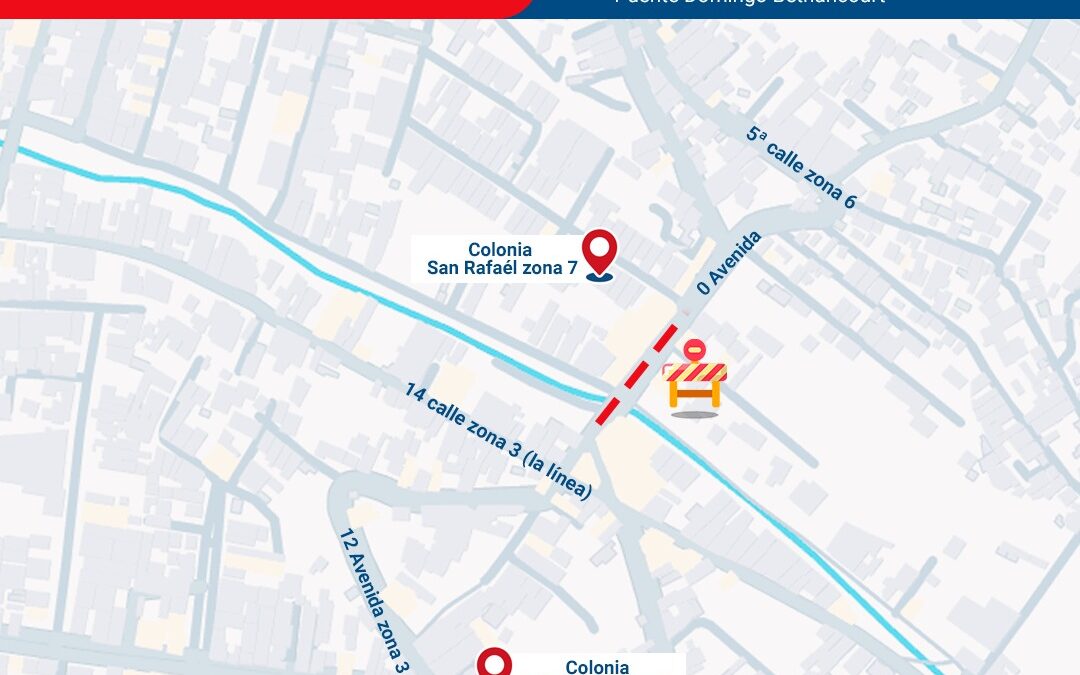 Cierre de calle por mantenimiento a infraestructura de drenaje
