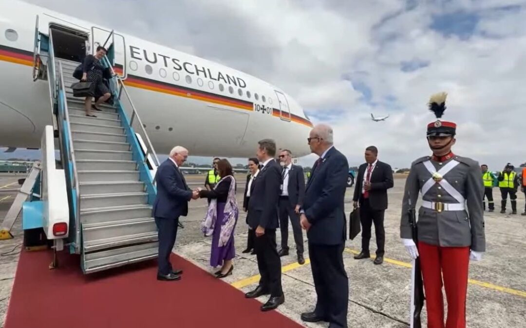Presidente de Alemania llega a Guatemala para fortalecer cooperación bilateral