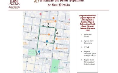 Cierres viales por procesión de iglesia San Nicolás de Xela