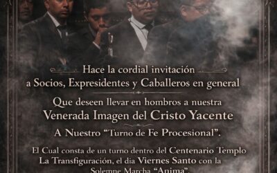 Invitan a participar en turno procesional de Viernes Santo en Quetzaltenango