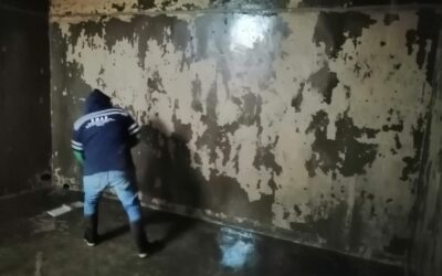 EMAX desarrolla limpieza en depósito de distribución de agua potable