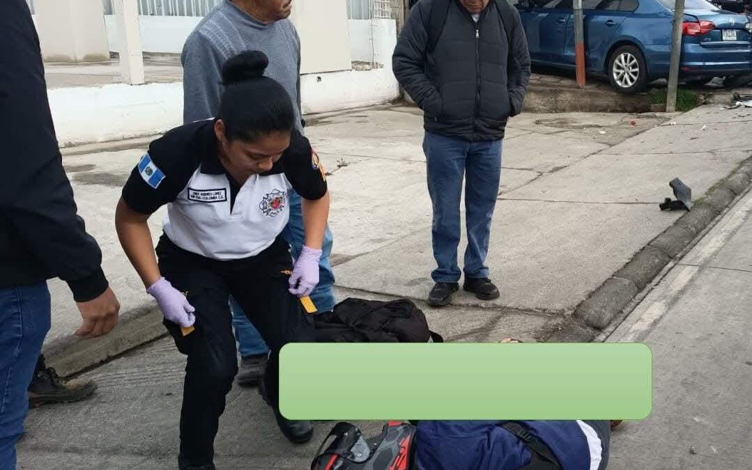 Accidente de tránsito en la zona 7 de Quetzaltenango