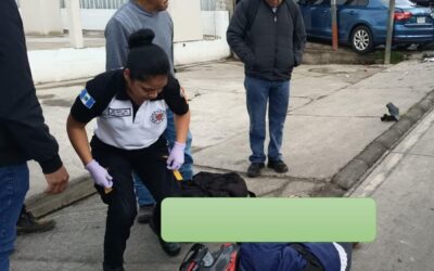 Accidente de tránsito en la zona 7 de Quetzaltenango