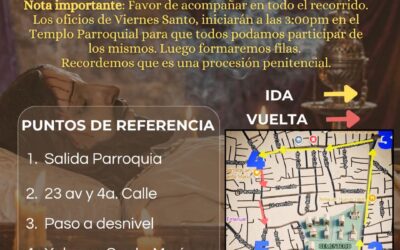 Anuncian recorrido de procesión el Viernes Santo