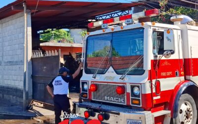 Conato de incendio en bodega de vivienda