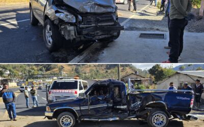 Dos heridos en accidente de tránsito en Sololá