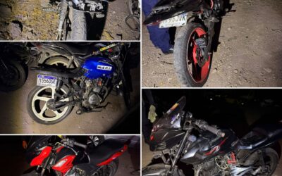 PNC incauta cinco motocicletas por carreras clandestinas en Santa Rosa