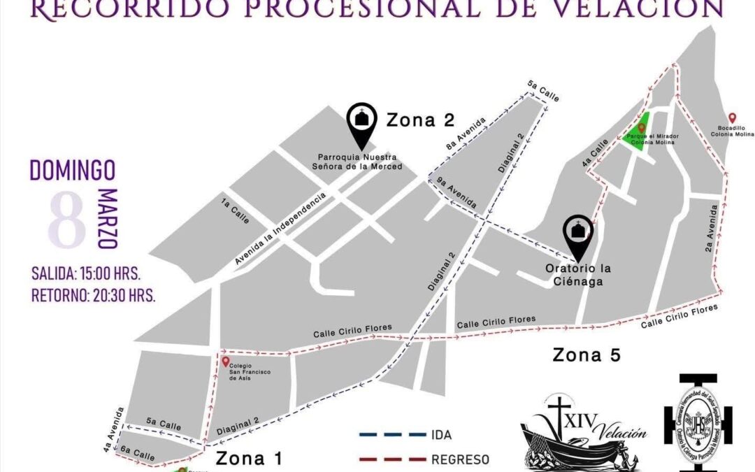 Anuncian recorrido procesional del Señor Sepultado del Oratorio La Ciénaga para mañana