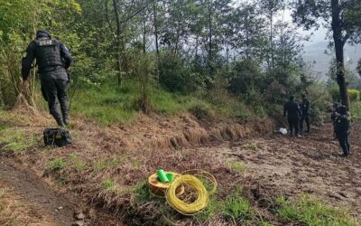 PNC destruye artefacto explosivo en el Valle Palajunoj