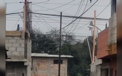 Vecino reporta cortocircuito en tendido eléctrico de la zona 10 de Quetzaltenango