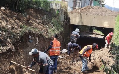 Intervienen zanjón Calderón para prevenir inundaciones en Xela