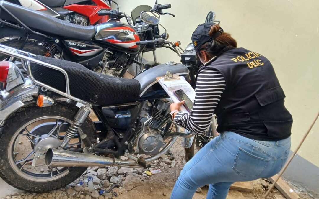 PNC reporta más de 10 mil motos consignadas este año
