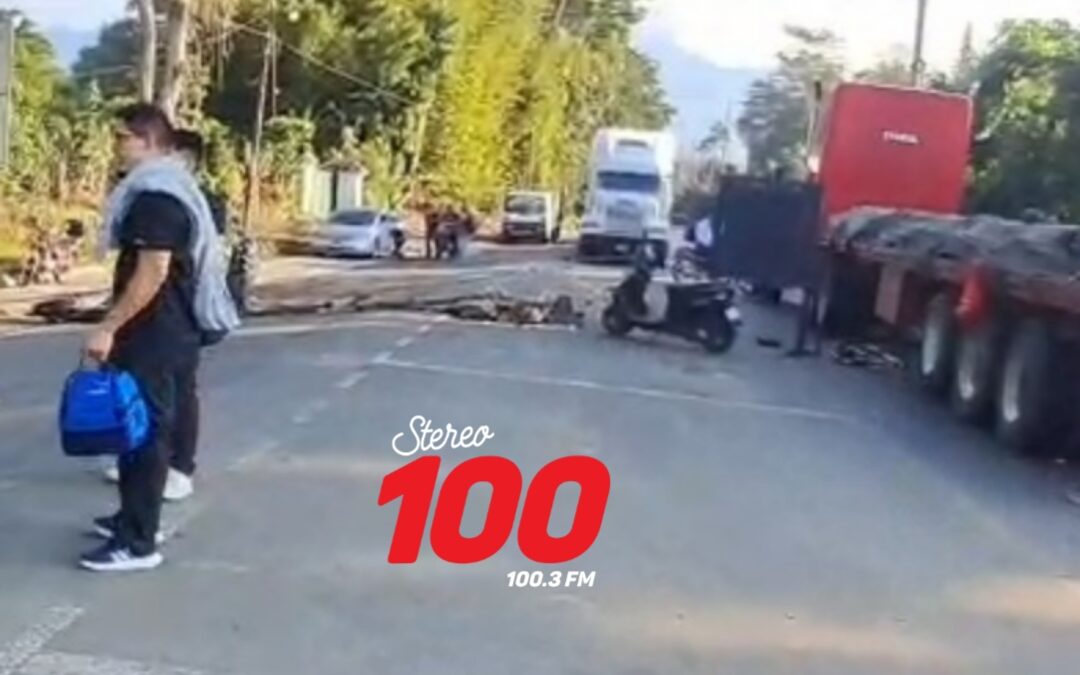 Bloquean en San Felipe, Retalhuleu