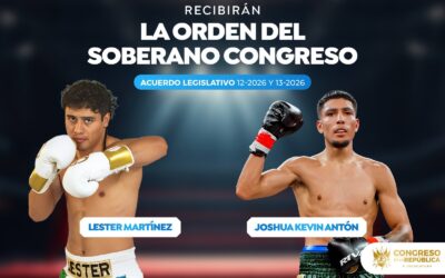 El Congreso condecora con la Orden del Soberano a los campeones mundiales de boxeo