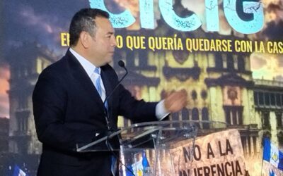 Expresidente de Guatemala, Jimmy Morales, presenta su libro sobre la CICIG y denuncia pérdida de soberanía
