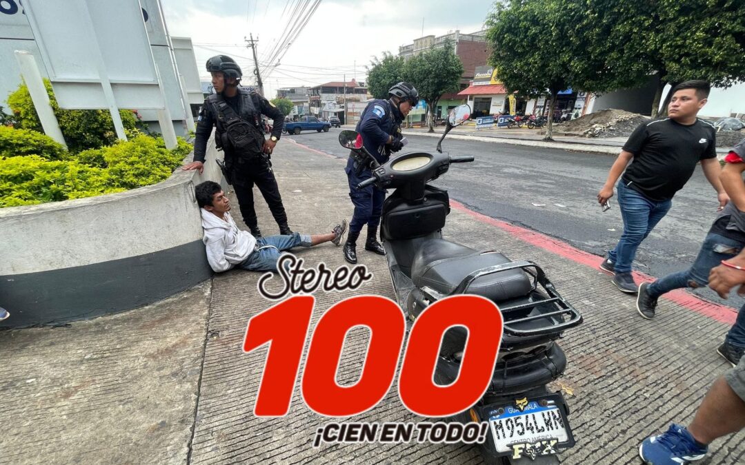 Capturan a hombre por robo de motocicleta
