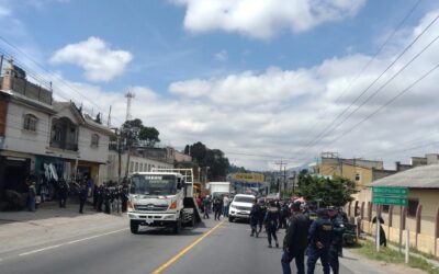 PNC acude a Totonicapán por retiro de túmulos