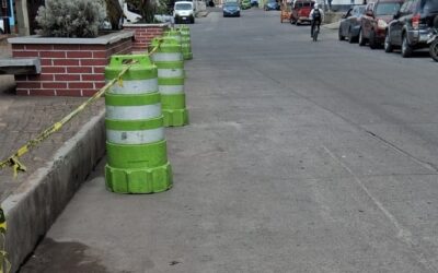 Colocan señalización circunstancial para mejorar circulación vial en zonas 1 y 2 de Xela