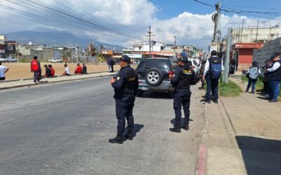 Operativos interinstitucionales en Quetzaltenango
